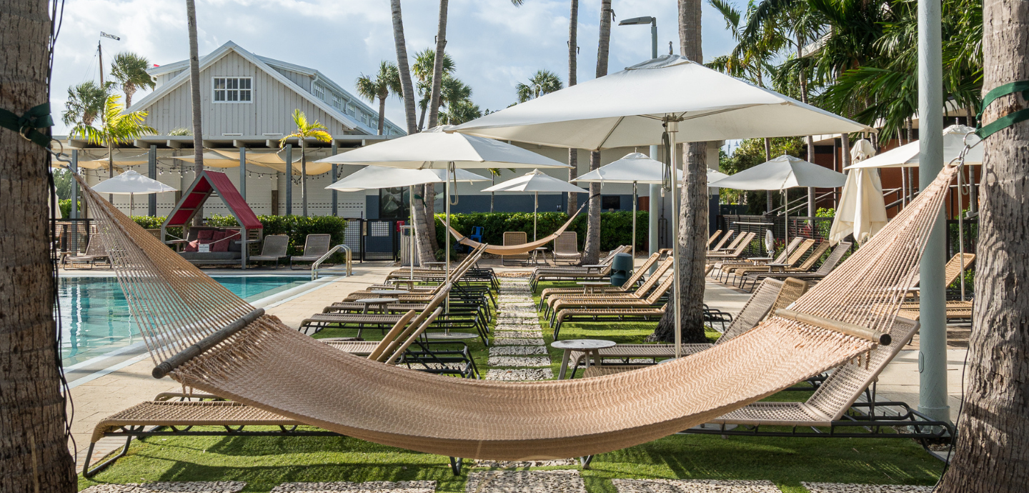 The Perry Key West Hammock and Pool Chairs