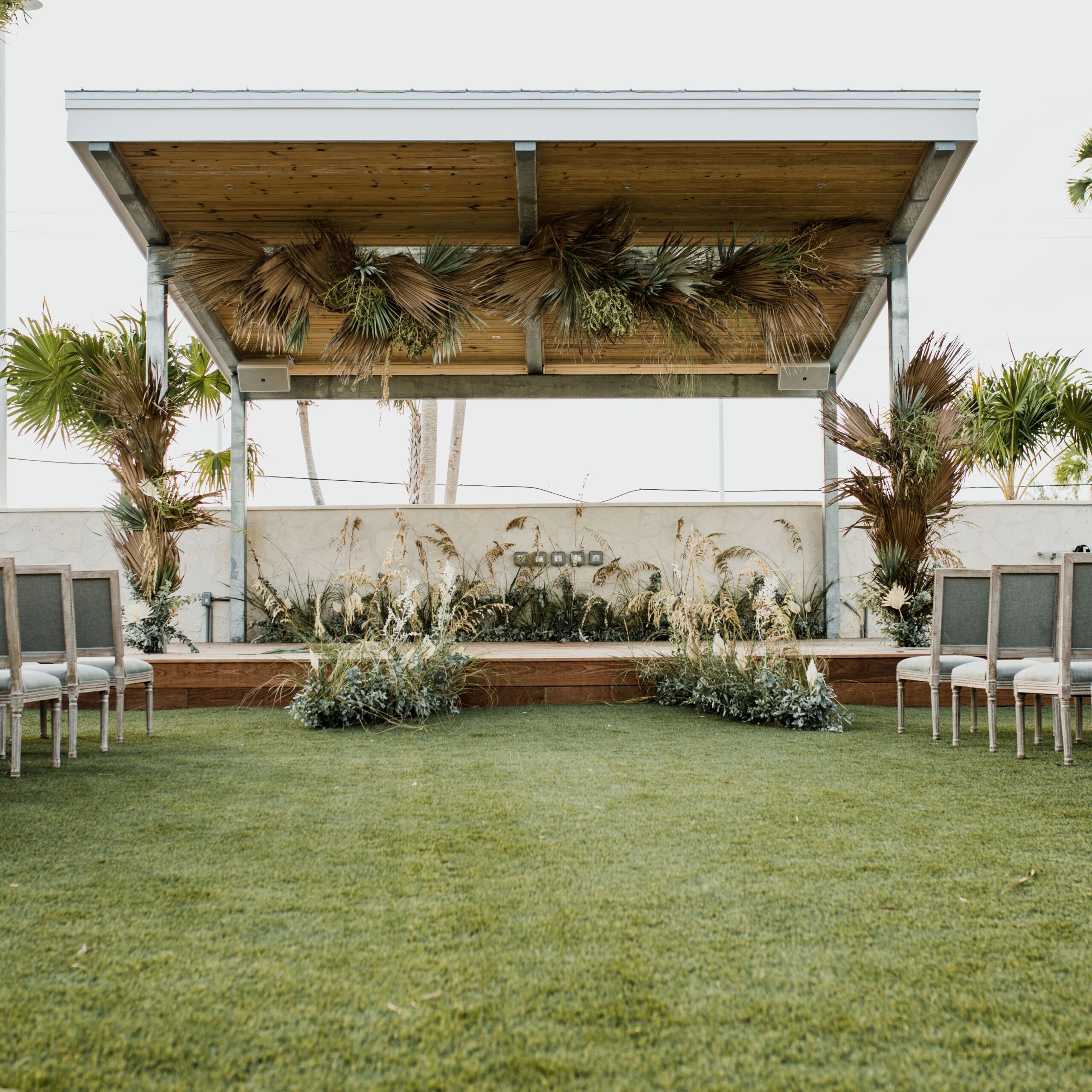Wedding Event and alter on the Event Lawn
