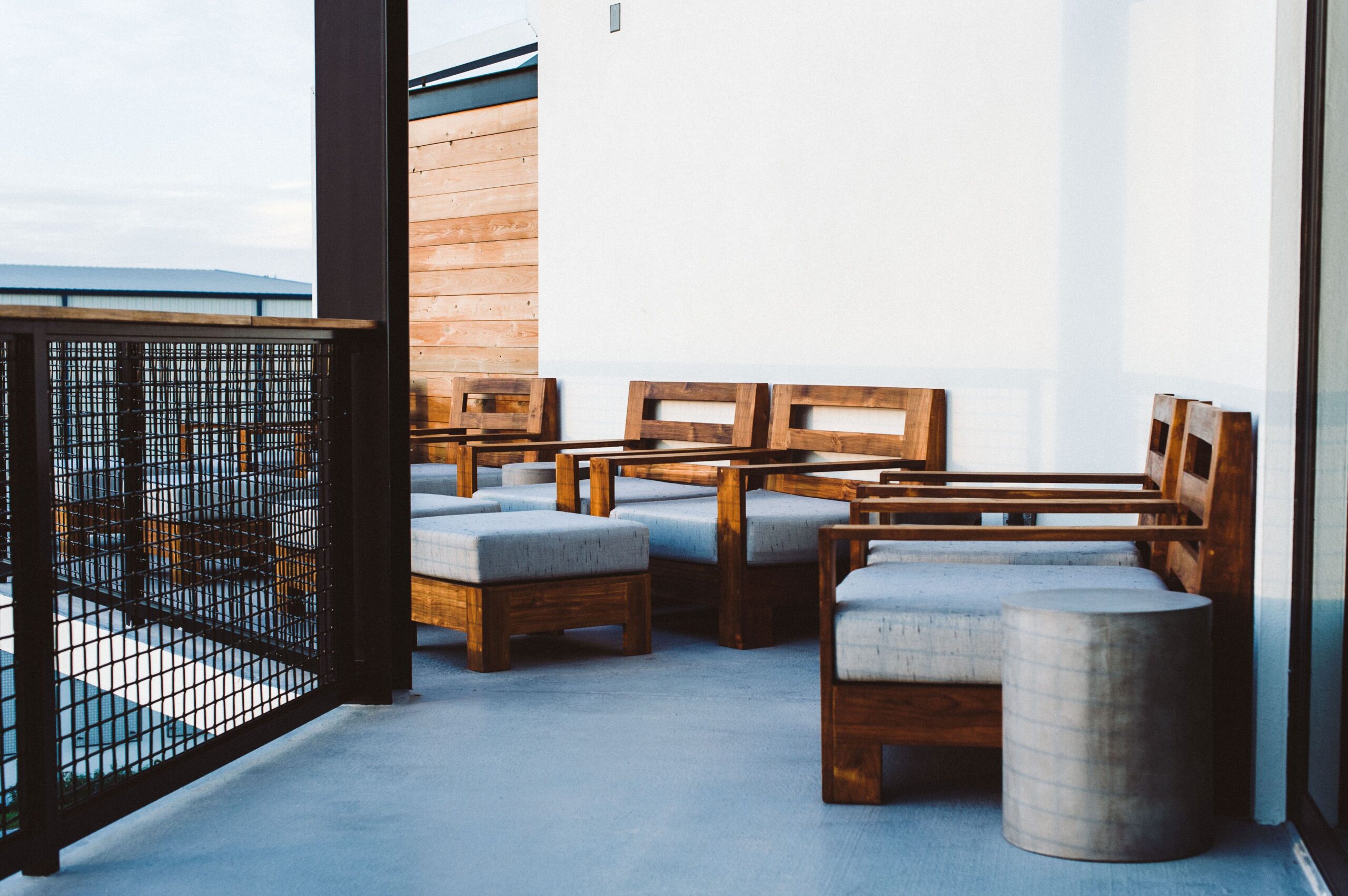Sunset Lounge balcony with seating