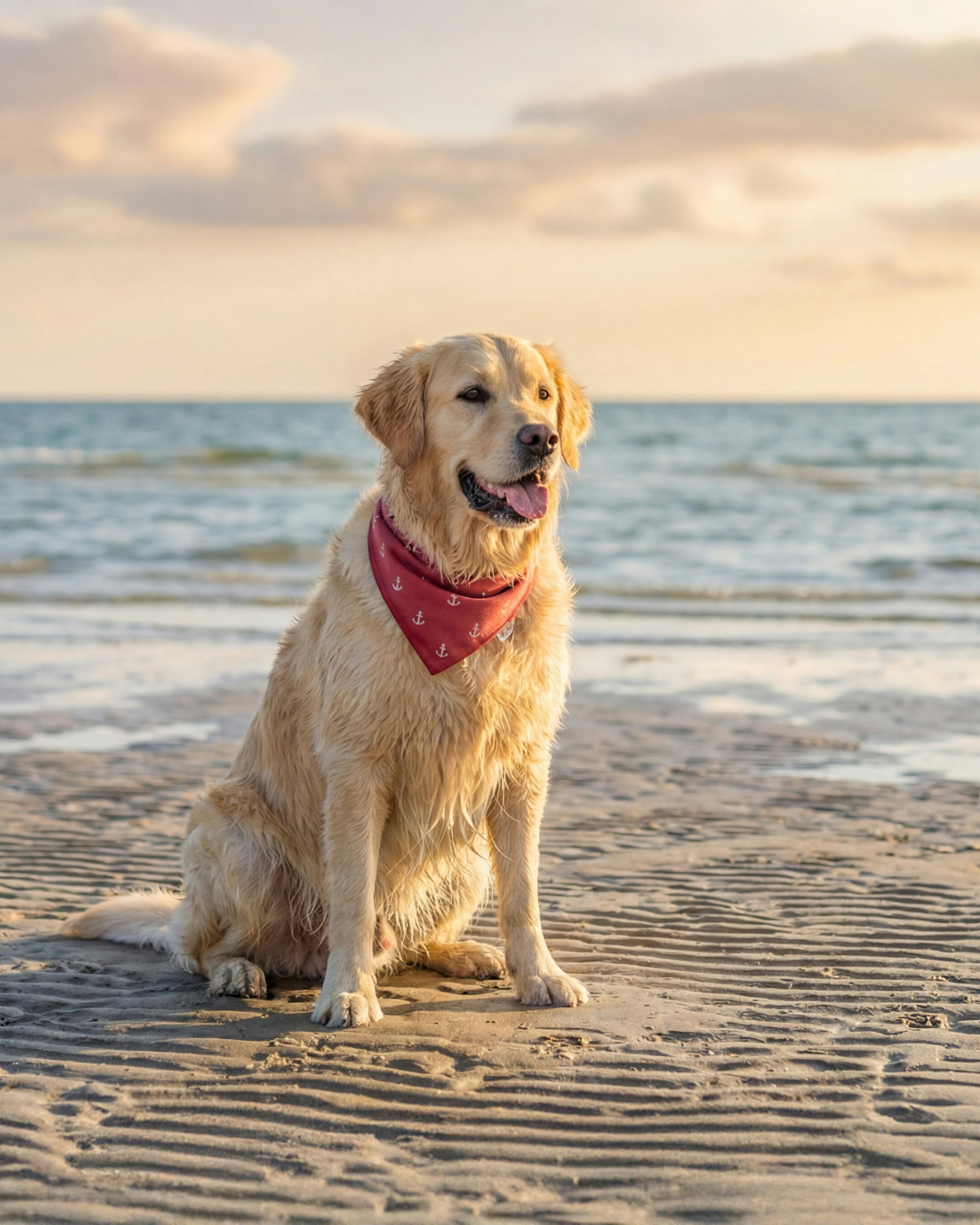 Dog at dog beach key west